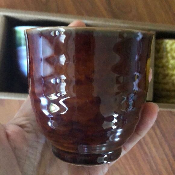 NEW Made in Japan five piece set unique tea cups small - Picture 3 of 7